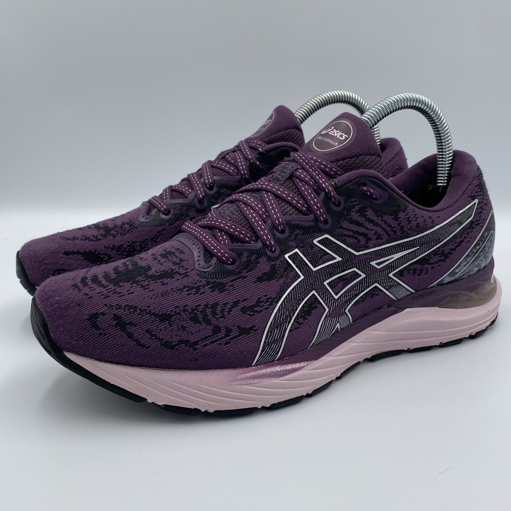 ASICS GEL-Cumulus 23 Women's 8.5 Deep Plum Pure Silver Running Shoes 1012A888